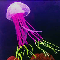 Медуза в аквариум декоративная 55 на 150 мм розовый