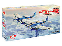 Сборная модель He 111Z-1 Zwilling , Немецкий буксировщик планеров II МВ (ICM 48260) 1:48