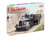 Сборная модель Германский грузовой автомобиль Typ L3000S, 2 МВ (ICM 35420) 1:35