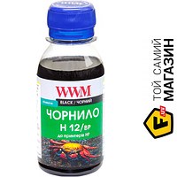 Чернила WWM HP N10/13/14/82 Black, 100г (H12/B-2) Black 100