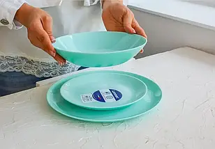Сервіз столовий 18 пр Luminarc Diwali Light Turquoise P2963, фото 4