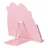 Підставка для книг фігурна Yes Pusheen металева 165x170x160 мм, рожева (470515), фото 2