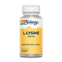 Аминокислота Solaray L-Lysine 500 mg, 60 вегакапсул