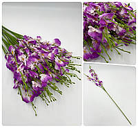 Ветка "Орхидея" / Длина - 53см / 3 ветки - 3 соцветий / Фиолетовый
