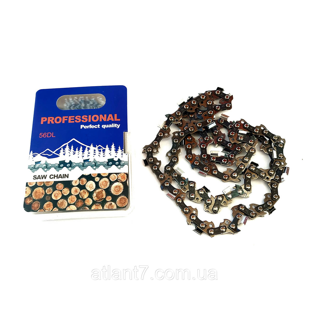 Ланцюг 56 ланок 3/8 крок суперзуб PROFESSIONAL, фото 1