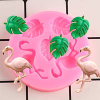Молд кондитерский "Фламинго" - диаметр молда 6,5см, силикон