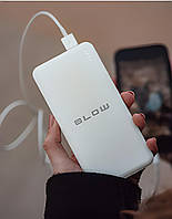 Переносная зарядка Blow 20000mAh White Power bank мощный 12/220 В Powerbank со скидками 3.7А (Польша) AMZ