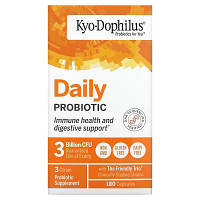 Пробиотики Kyolic Пробиотик ежедневный, Kyo-Dophilus, Daily Probiotic, 180 капсул (WAK-60042) - Вища Якість та