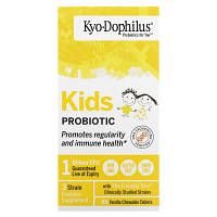Пробиотики Kyolic Пробиотик для детей, вкус ванили, Kids Probiotic, 60 жевательн (WAK-60132) - Вища Якість та