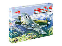 Сборная модель Американский самолет Mustang P-51A (ICM 48161) 1:48