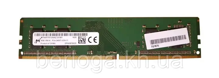 Пам'ять  Micron 4 GB DDR4 2400 MHz (MTA4ATF51264AZ-2G3B1)
