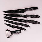 Набір кухонних ножів з керамічним покриттям 6 предметів, фото 2