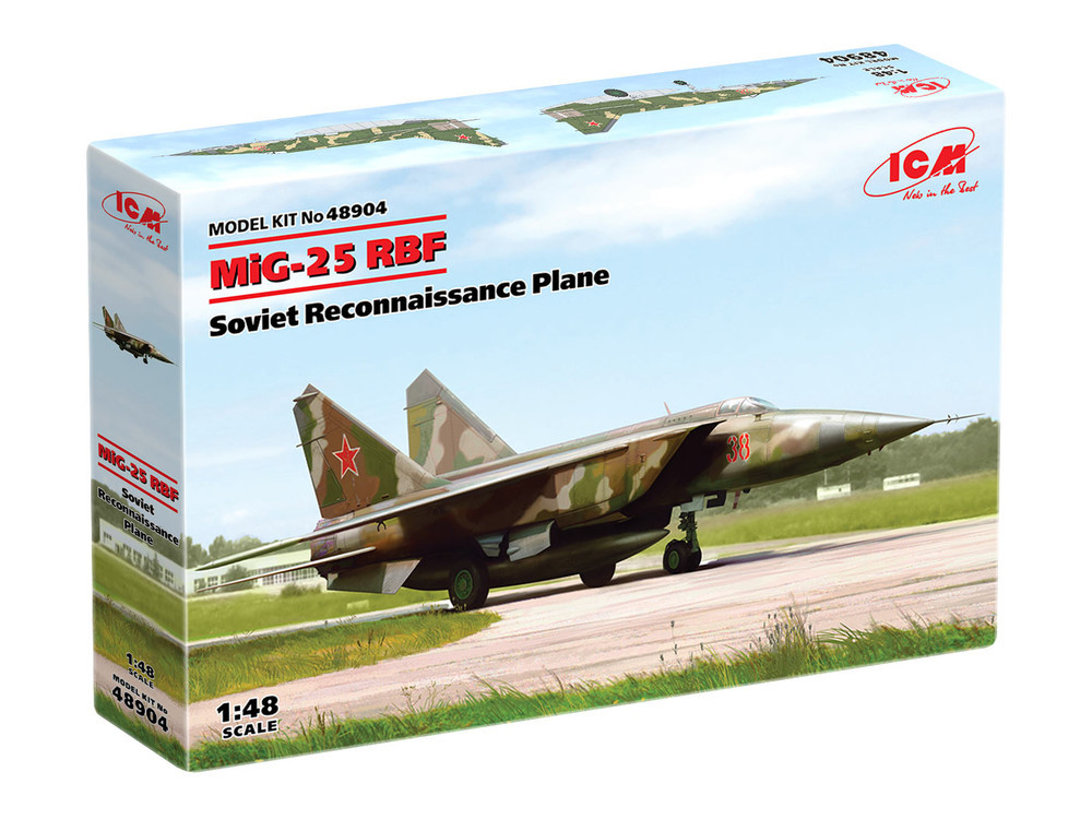 Сборная модель Бомбардировщик МІГ-25РБФ (ICM 48904) 1:48, фото 1