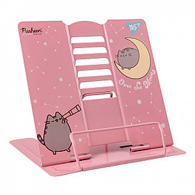Підставка для книг Yes Pusheen металева 170x210x190 мм, рожева (470510)