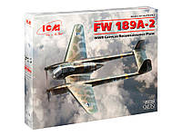 Сборная модель Немецкий самолет-разведчик Fw. 189A-2 (ICM 72292) 1:72