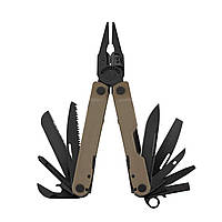 Мультитул Leatherman Rebar зі змінними кусачками преміум-класу та нейлоновим чохлом, Coyote