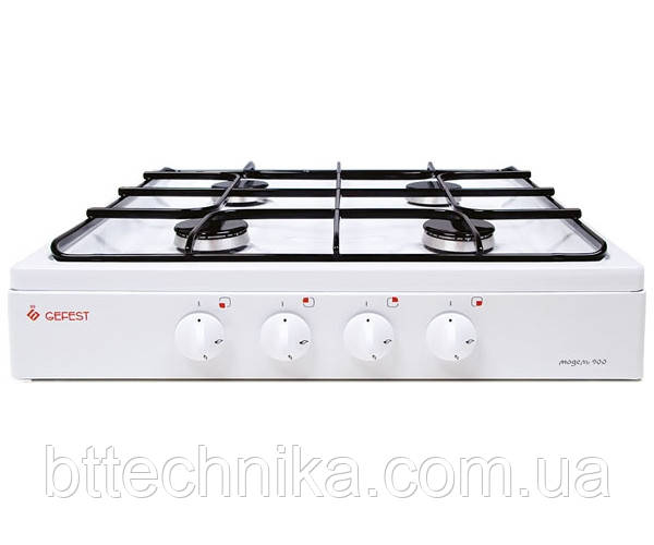 Плита настільна 4 конфорки GEFEST 900 (білий, коричневий), фото 1
