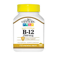 Витамины и минералы 21st Century Vitamin B12 2500 mcg, 110 таблеток CN3881 PS