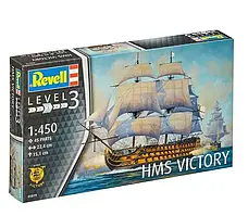 HMS Victory. Збірна модель парусного корабля у масштабі 1/450. REVELL 05819