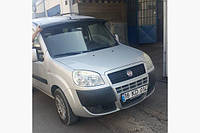 Козырек на лобовое стекло Fiat Doblo 2005- (черный глянец, 5мм) cpf019