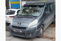 Козырек на лобовое стекло Fiat Scudo 2007-2015 (черный глянец, 5мм) 6521g015