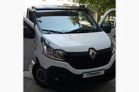 Козырек на лобовое стекло Renault Trafic 2015- (черный глянец, 5мм) 6879g034