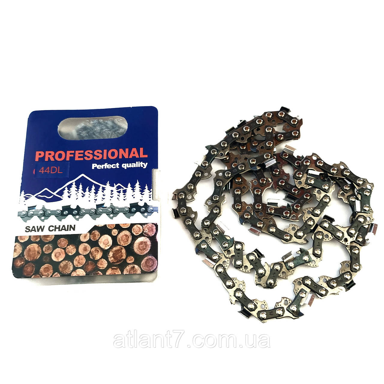 Ланцюг Professional 44 ланки, крок 3/8, паз 1,3 мм суперзуб