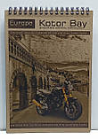 Блокнот на спіралі "KRAFT" 80 аркушів, клітинка / Записная книга / KF5180K / Motorcycle, фото 2