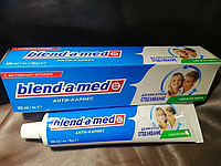 Зубная паста Бленд-а-мед Blend-a-med Анти-кариес (100г Свежая мята) (125г Кальци-дент!)