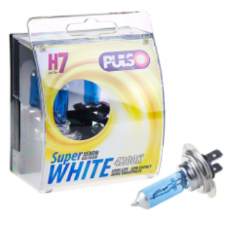 Лампы  Н4 Р43 12V 60/55W Vitol +50% SUPER WHITE к-т 2 шт