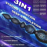 Насадка на пеніс для подвійного проникнення смарт керування, фото 6