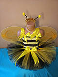Карнавальний костюм бджілки з спідницею-пачкою, фото 3