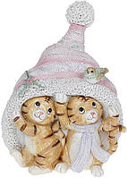 Декоративная статуэтка "Тигрята в шапке" 13.5см, полистоун BKA