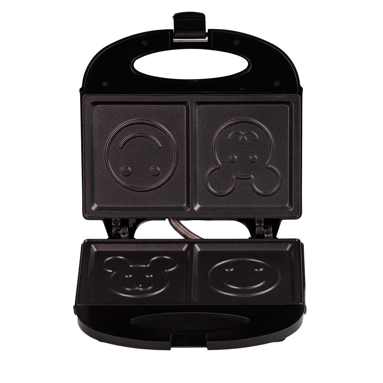 Електричний мультипекар вафельниця SK-128 750 Вт антипригарне покриття для приготування вафель, фото 1