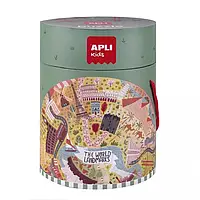 Apli Kids Пам'ятники світу круглий пазл в тубусі (7348451)