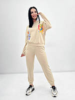 Жіночий спортивний костюм із накатом