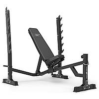 Лава регульована з підставками та негативним нахилом MS-L106 2.0 - Marbo Sport дозволяє виконувати вправи в домашньому залі