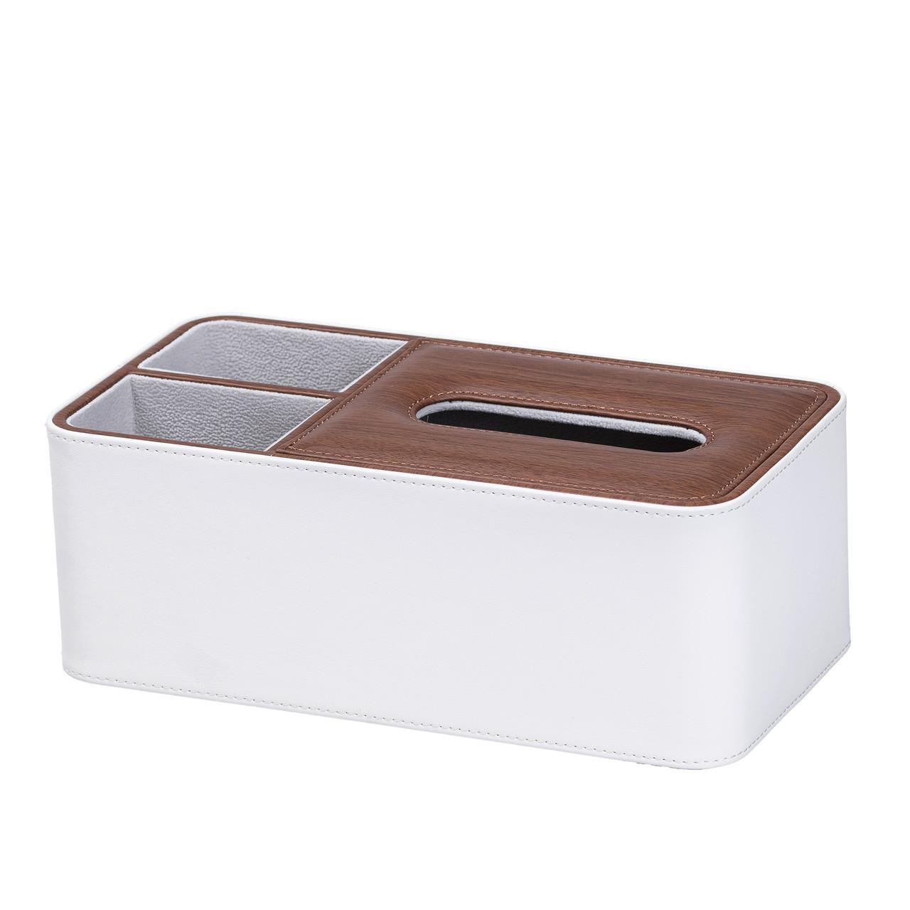 Серветниця прямокутна з відділеннями для ресторану та вдома стильний органайзер для серветок, фото 1