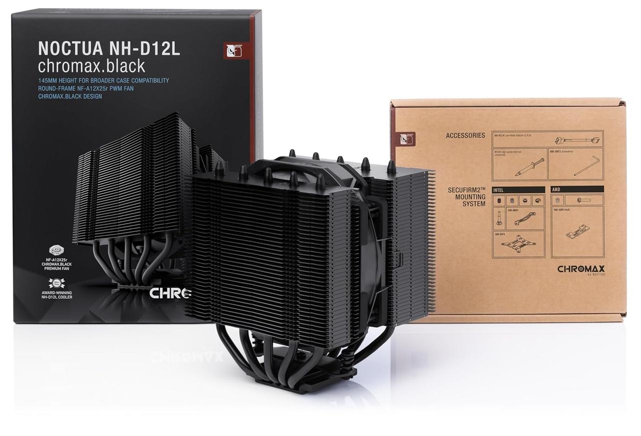 Noctua NH-D12L chromax.black, фото 1
