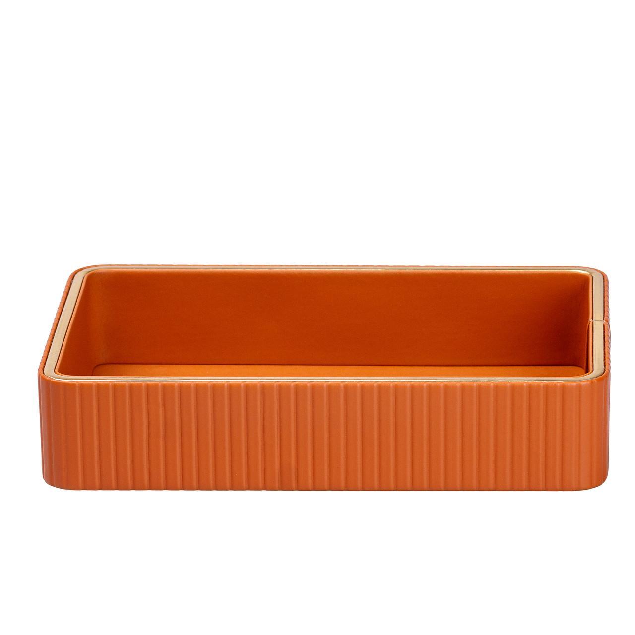 Серветниця прямокутна органайзер для серветок коричнева для дому та кафе з міцного пластику, фото 1