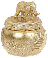 Шкатулка для прикрас "Індія" 11.5х11.5х12.5см, золото BKA