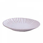 Тарілка плоска кругла з порцеляни 20.5 см біла обідня тарілка, фото 2