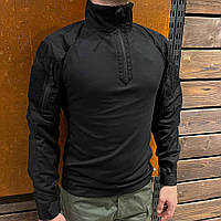 Боевая рубашка Helikon MCDU Combat Shirt NyCo Rip-Stop-Black,тактический убакс под бронижилет для полиции