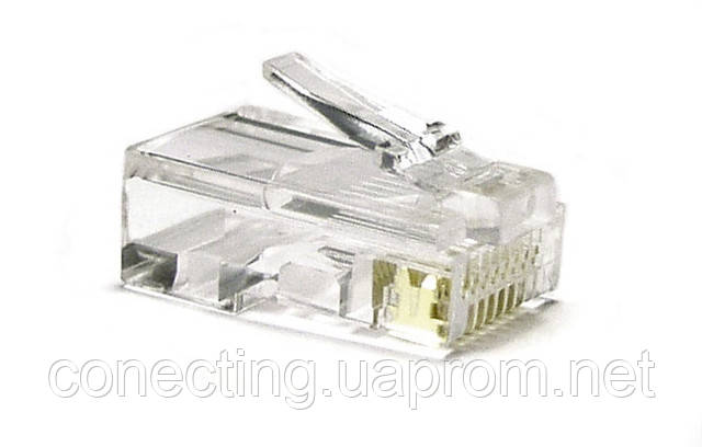 Конектор rj 45 вита пара інтернет категорія 5E 10 шт - фото 1 - id-p28163339