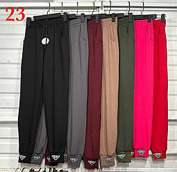 Спортивні жіночі штани гуртом, облягаючі, з турецької двунитки петля, Україна. Розміри 42, 44, 46, 48, 50