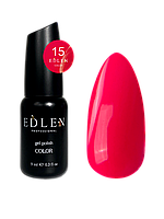 Гель-лак Edlen Color 9мл 015 малиновый розовый