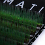 Вії омбре 2T Green PRIZMATIC 20ліній C 0.07 (7-13), фото 3