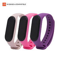 Ремінець Armorstandart для Xiaomi Mi Band 4/3 Pale Pink/Pink/Purple 3шт (ARM56668) Dshop