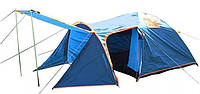 Палатка 5 местная с тамбуром для кемпинга высота 195см