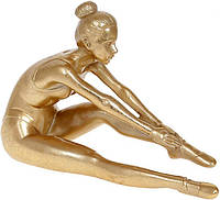 Декоративная статуэтка "Йогиня" 27см, полистоун, золотой BKA